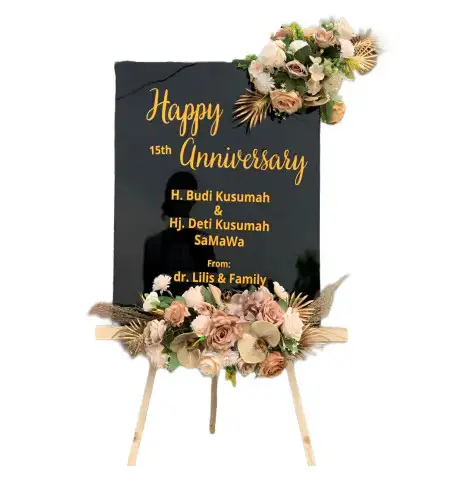 Papan Bunga Akrilik Laucih